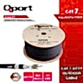 QPORT Q-CATO7 500M CAT7 LSOH S/FTP FULL BAKIR 23AWG SİYAH HALOGEN FREE KABLO