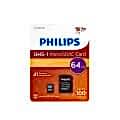 PHILIPS 64GB MICRO SDXC 100 MB/S C10 FM64MP65B/00
