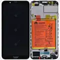 Orjinal Huawei Honor 7C  (LND-L29) LCD Ekran Dokunmatik (Çerçeve, Pil dahil) – Siyah – 02351USW