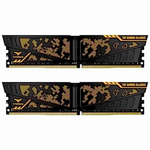 Team T-Force Vulcan TUF Gaming Alliance 16GB (2x8GB) 3200MHz CL16 DDR4 Gaming Ram (TLTYD416G3200HC16FDC01)