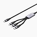 UNITEK TYPE-C 3in1 HIZLI ŞARJ KABLOSU 1.5MT 20W MICRO USB, TYPE-C, LIGHTNING (C14101AGY01-1.5M)
